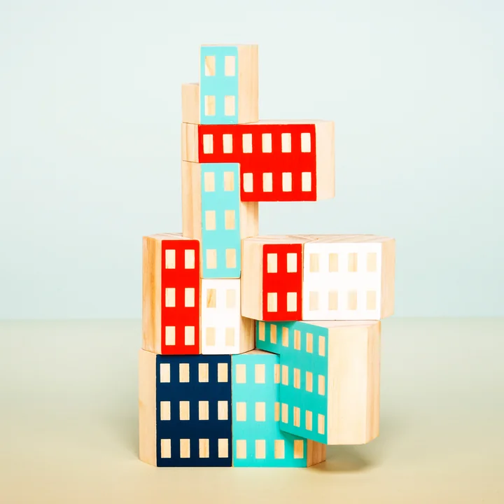 Areaware - Blockitecture, jeu de construction en bois
