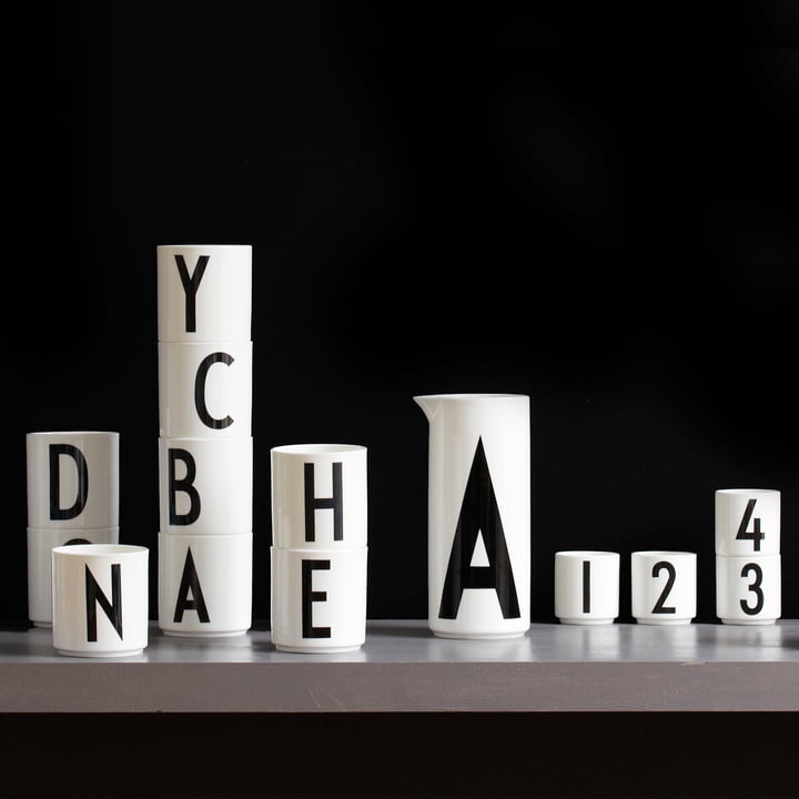 Les divers produits en porcelaine du fabricant Design Letters