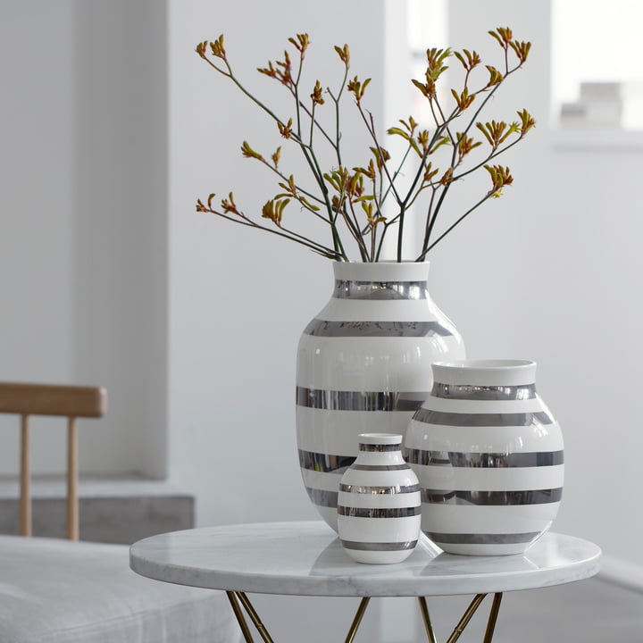 Vases Kähler avec motif à rayures