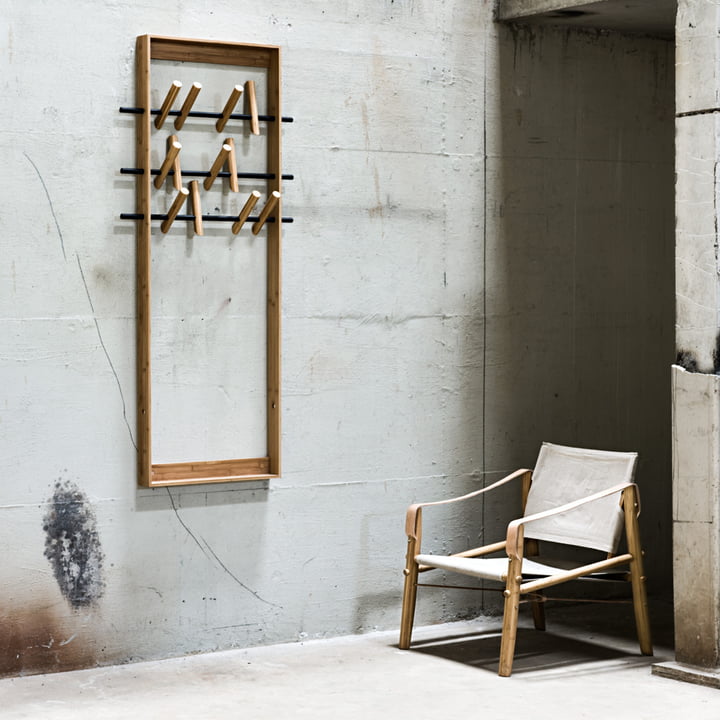 Meubles d'armoire en bois de bambou