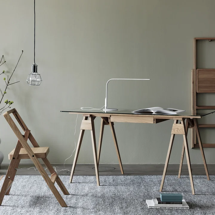 Plateau en verre trempé du bureau Arco