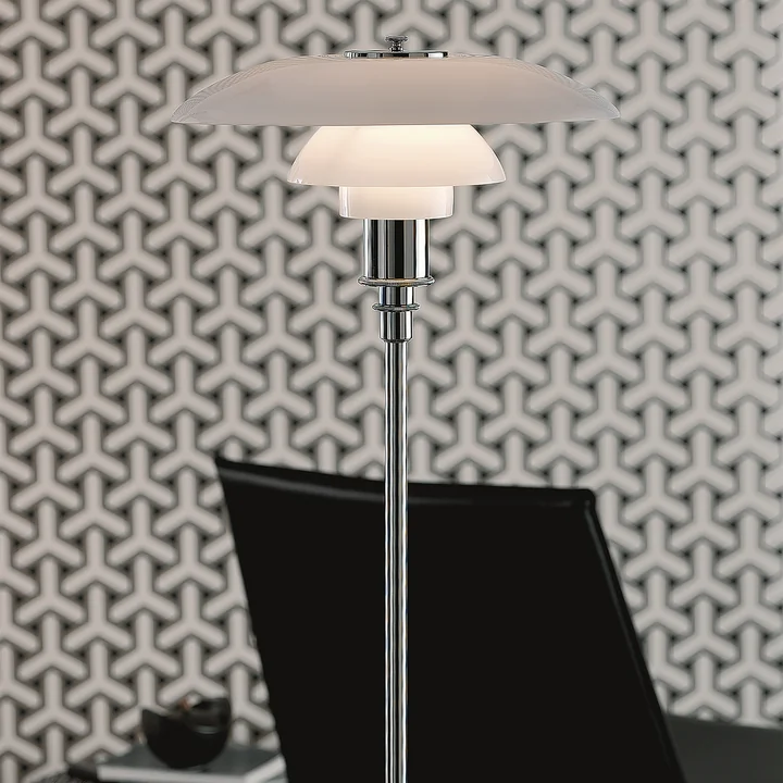 PH 3½-2½ Lampadaire de Louis Poulsen en chrome brillant