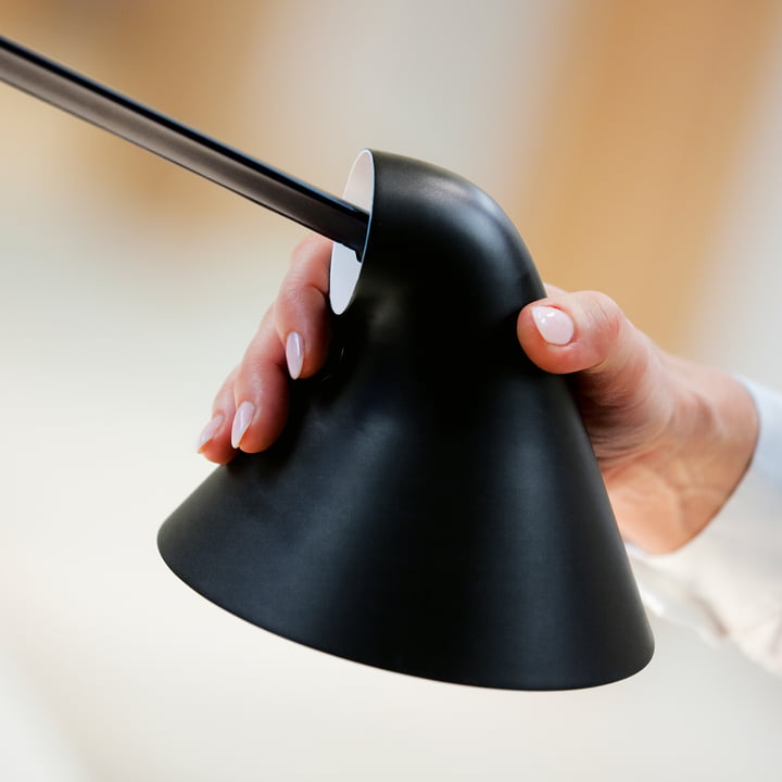 Tête de lampe NJP de Louis Poulsen en noir