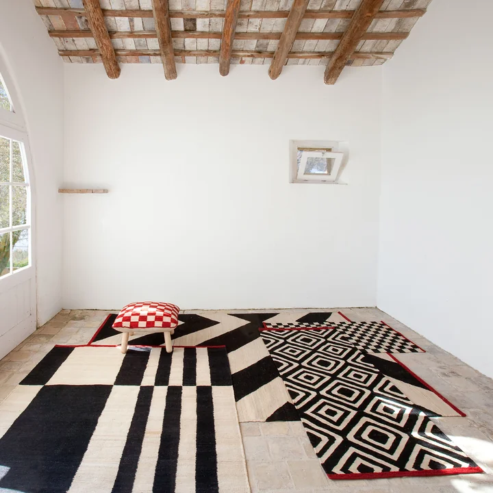 nanimarquina - Mélange Zoom / Stripes / Motif / Pouf