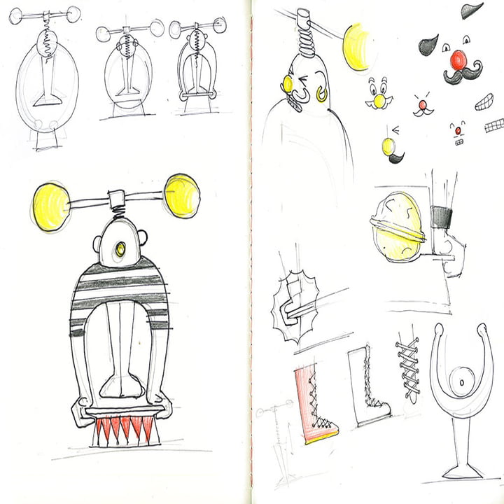 Carnet de croquis de Marcel Wanders