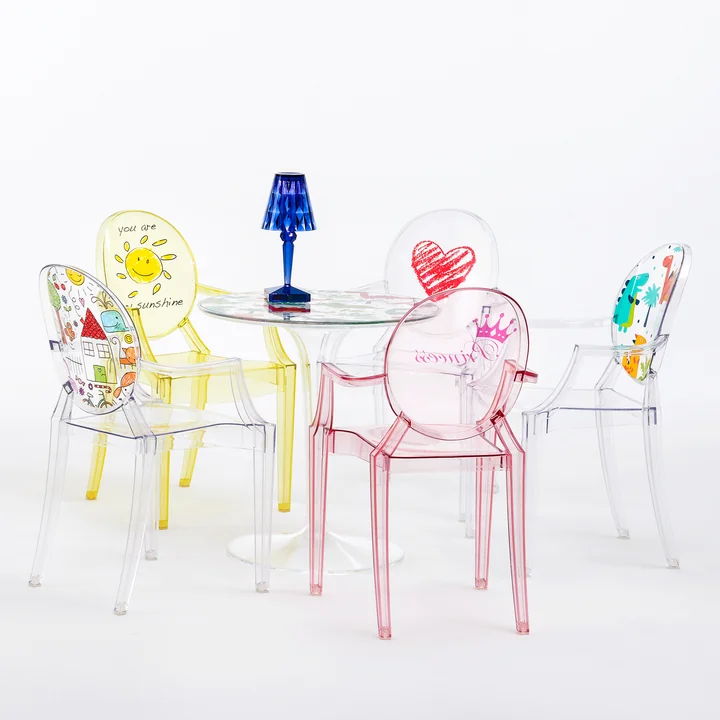 Lou Lou Ghost Special Edition et Tip Top Table pour enfants de Kartell