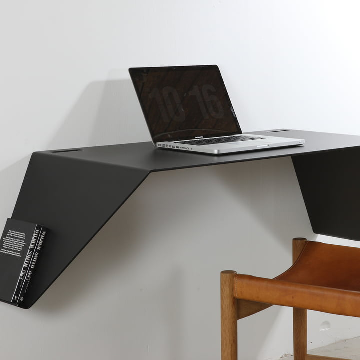 Nichba Design - Bureau mural Desk01, noir