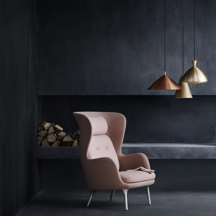 Ro - Fauteuil de Fritz Hansen en rose