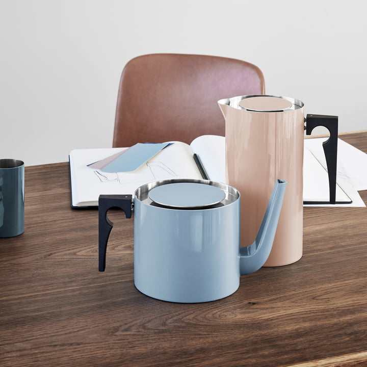 Cafetière et théière Stelton en Smokey Blue