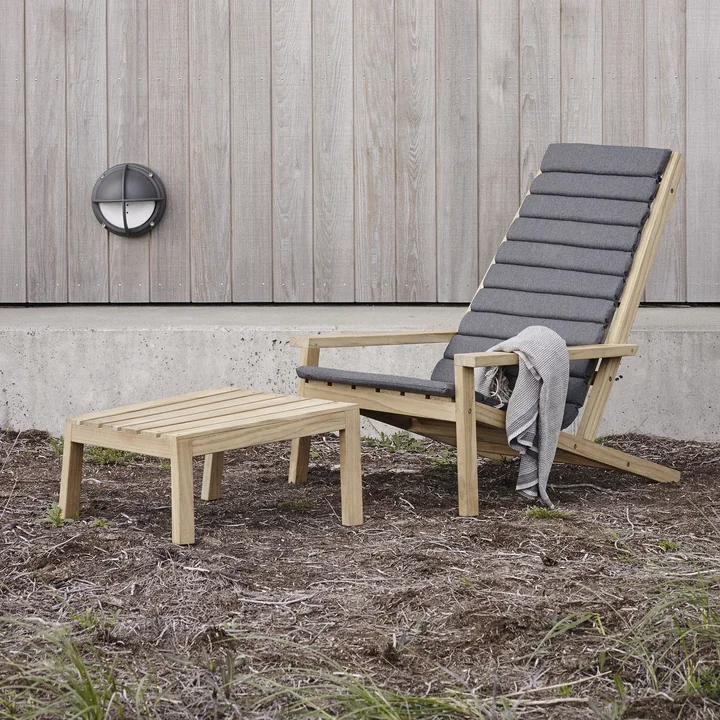 Skagerak - - Between Lines Deck Chair / Stool / Revêtement charcoal