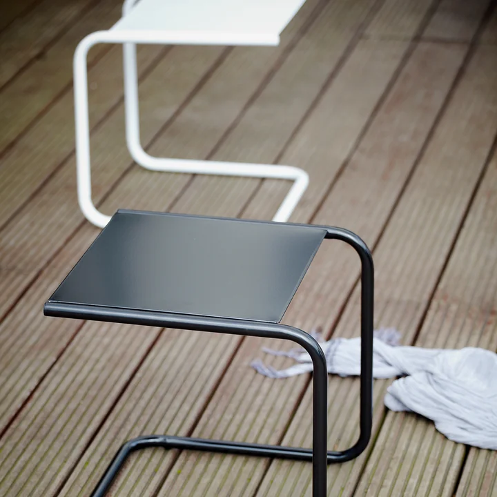 Club Table d'appoint de Fiam en blanc et noir