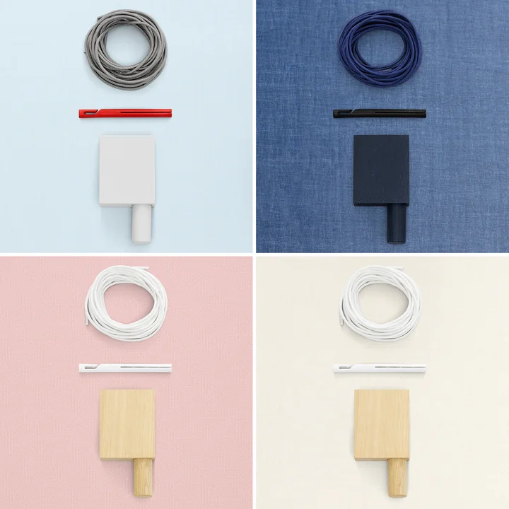 Différentes combinaisons de couleurs du rideau de rideau prêt à l'emploi