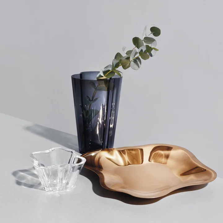 Bol Aalto plat avec vase Aalto