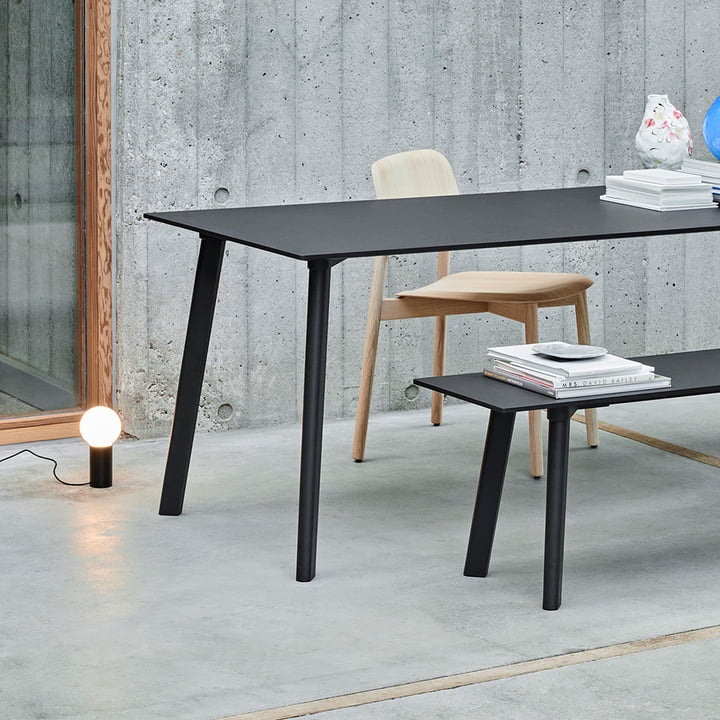 La Hay - Copenhague CPH Deux 210 table à manger 140 x 75 cm en noir