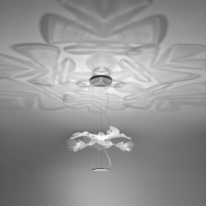 Suspension LED Chlorophilia Sospensione d' Artemide en gris aluminium