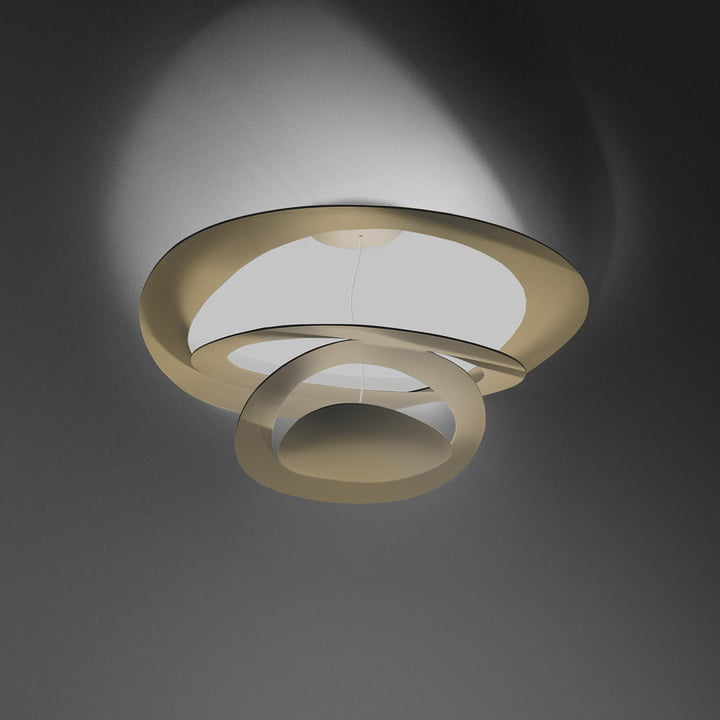 Artemide – Plafonnier Pirce Mini Soffitto, doré