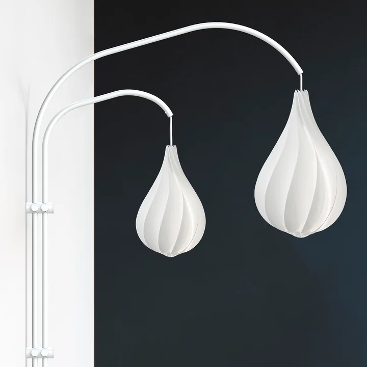 Willow Support mural double de Umage en blanc