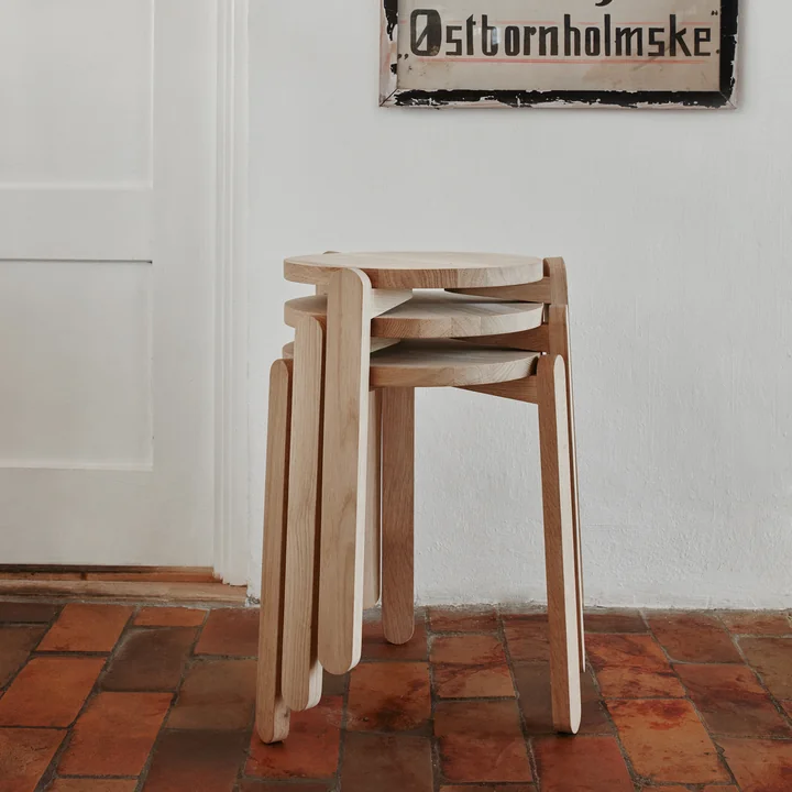 Skagerak - Tabouret Nomad, chêne