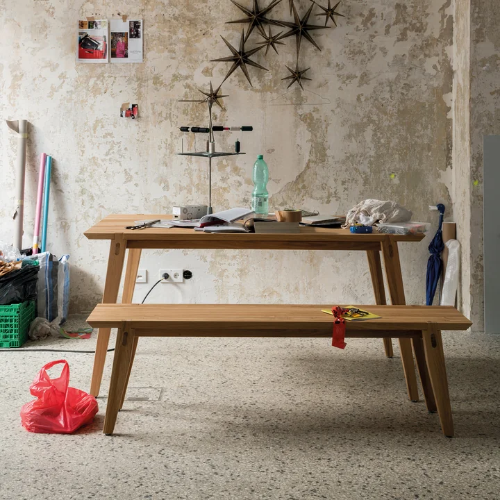 Table, banc et coussin 156 de freistil