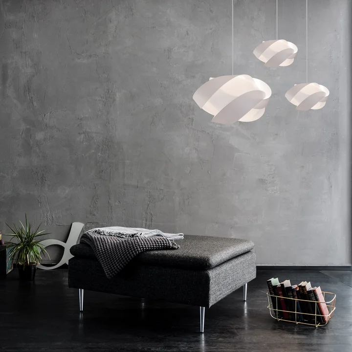 La suspension lumineuse Ribbon de Umage en set de 3