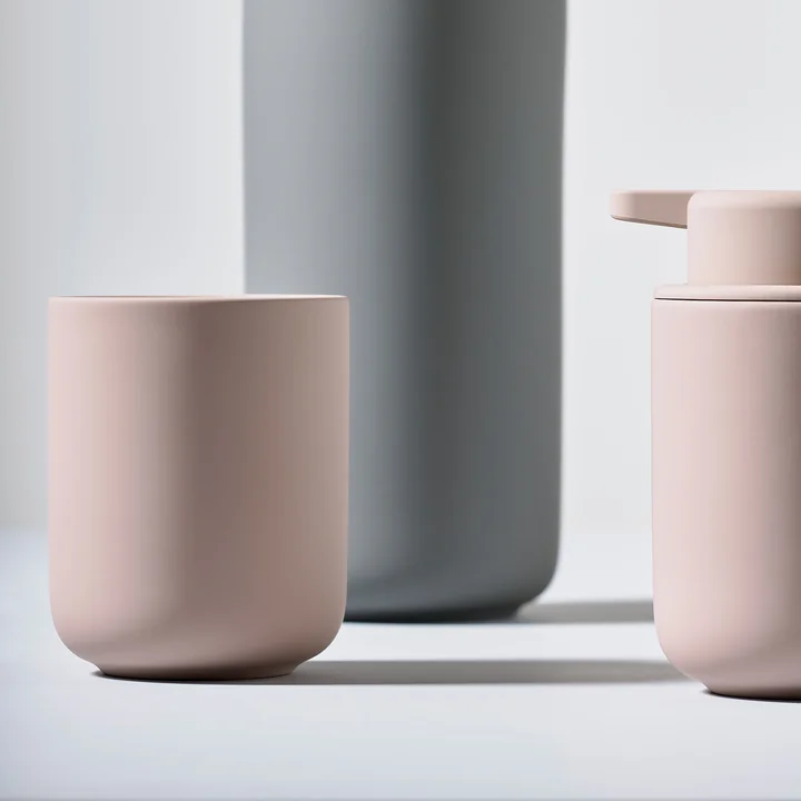 Le Zone Denmark - Ume Distributeur de savon et gobelet pour dentifrice.