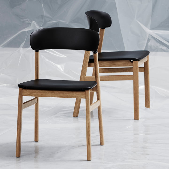 Normann Copenhagen - chaise Herit, chêne / noir