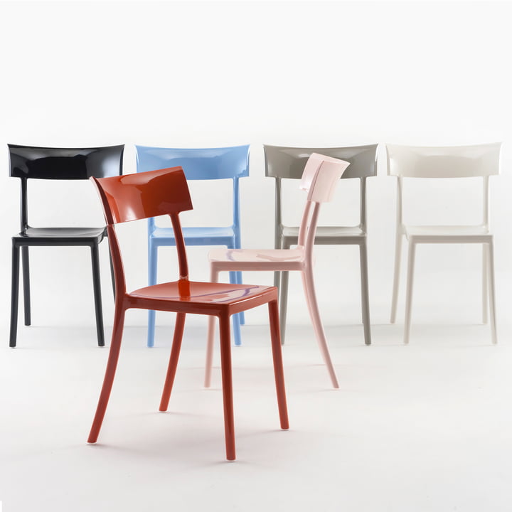 La chaise Catwalk de Kartell en différentes couleurs