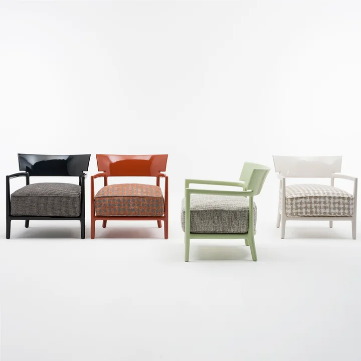 Le fauteuil Cara de Kartell en différentes couleurs