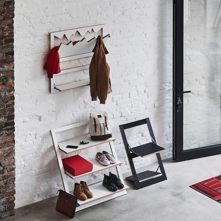 Ambivalenz - Fläpps Étagère inclinable et chaise pliante