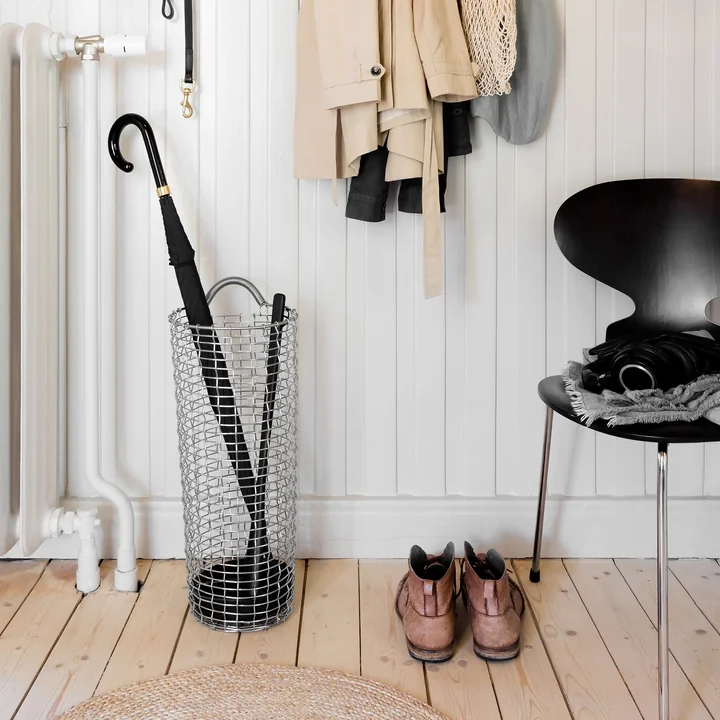 Umbrella Bin de Korbo en acier inoxydable