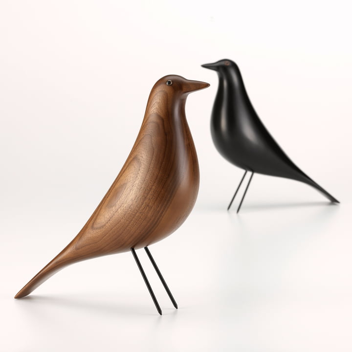 Eames House Bird de Vitra en noyer et noir
