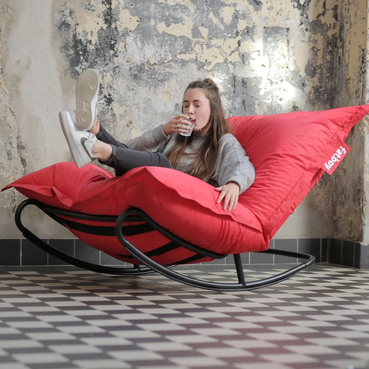 Rock 'n' Roll Lounge Chair avec pouf de Fatboy