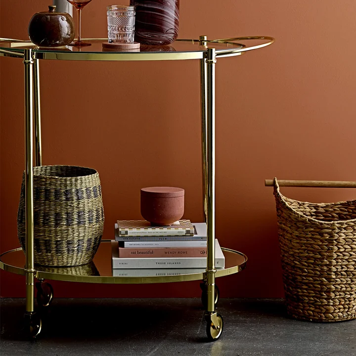 Panier en jonc de mer multicolore de Bloomingville pour le stockage