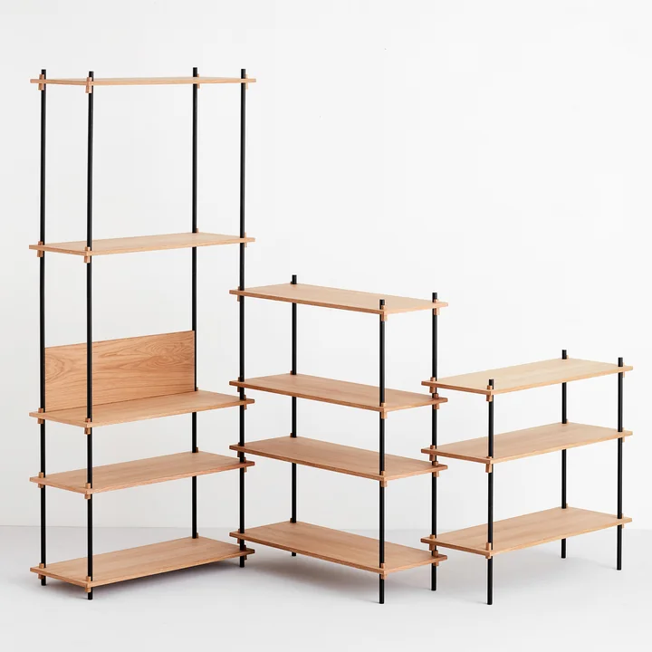Shelving System de Moebe - chêne huilé - en 3 tailles différentes