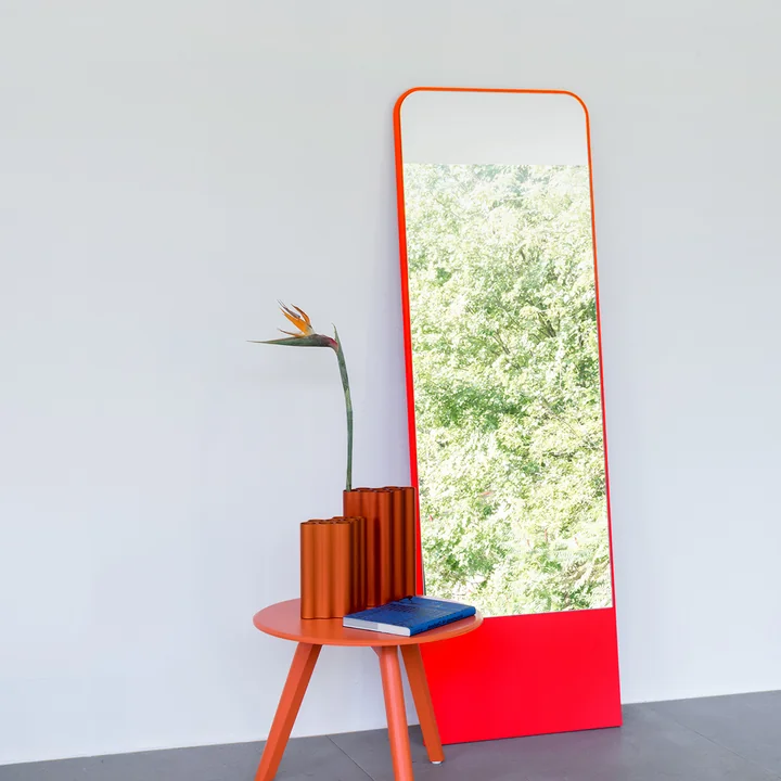 Friedrich Miroir de OUT Objekte unserer Tage - 60 x 185 cm, rouge vif