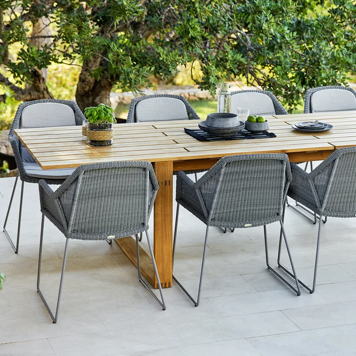 Breeze Fauteuil (5467) de Cane-line en gris clair