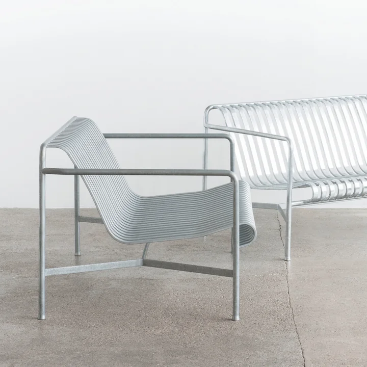Palissade Lounge Canapé et Palissade Lounge Chair Low de HAY