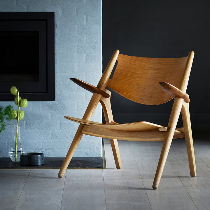 CH28T Chaise longue de Carl Hansen huilée en chêne