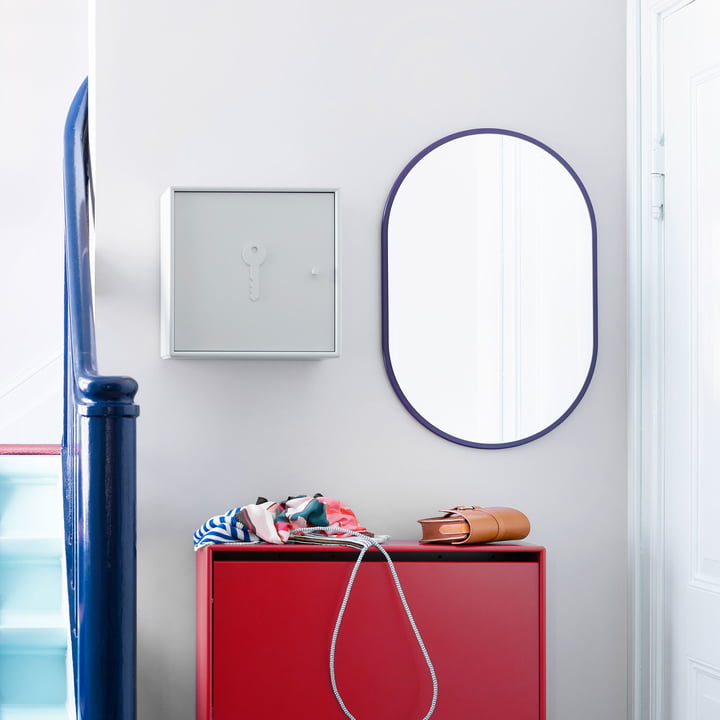 Miroir mural Look avec armoire à clés Unlock de Montana
