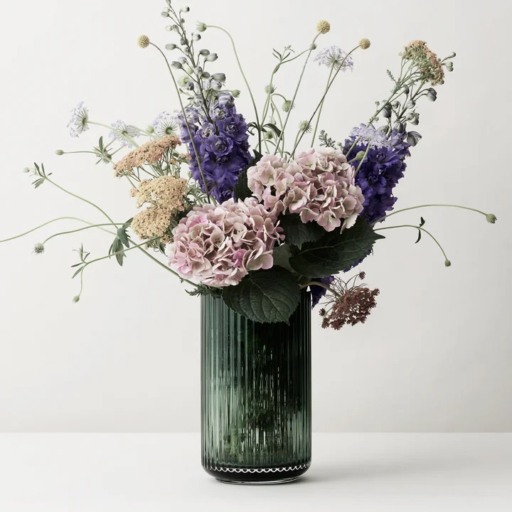 Vase en verre de Lyngby Porcelæn en vert