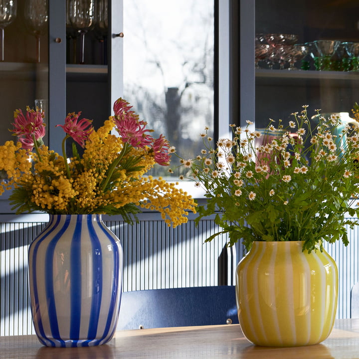 Vases à jus avec fleurs par Hay