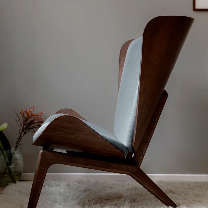 The Reader Fauteuil de Umage en chêne foncé / / silver grey