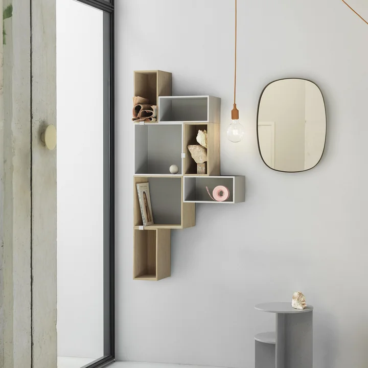 Muuto - Mini Stacked Système d'étagères 2. 0 - chêne