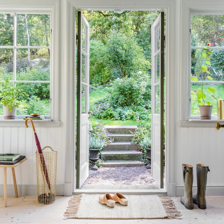 Parapluie poubelle de Korbo en laiton