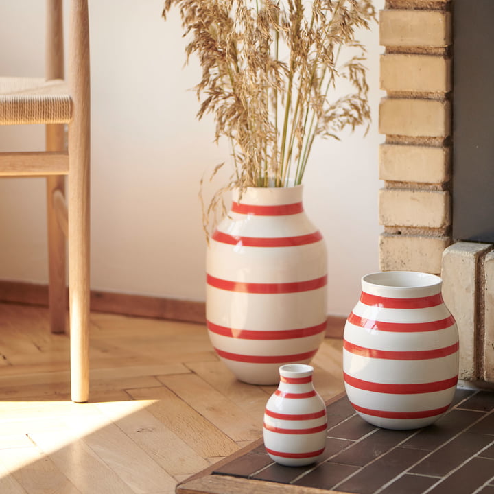 Omaggio Vase de Kähler Design en écarlate