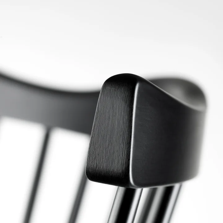 Fauteuil J52B, hêtre noir par FDB Møbler