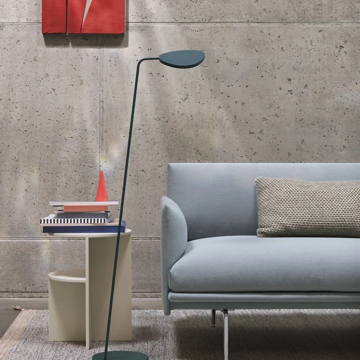 Lampadaire LED Leaf de Muuto en gris