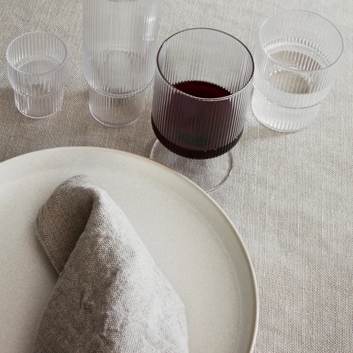 Assiette Sekki grand Ø 25,5 cm de ferm. Living in white