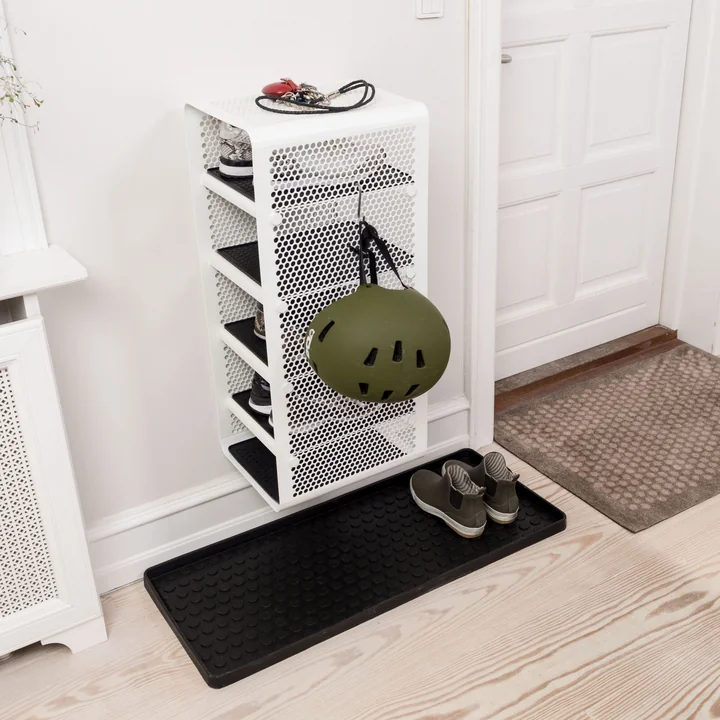 Étagère à chaussures murale 77 x 35 cm de tica copenhagen en blanc