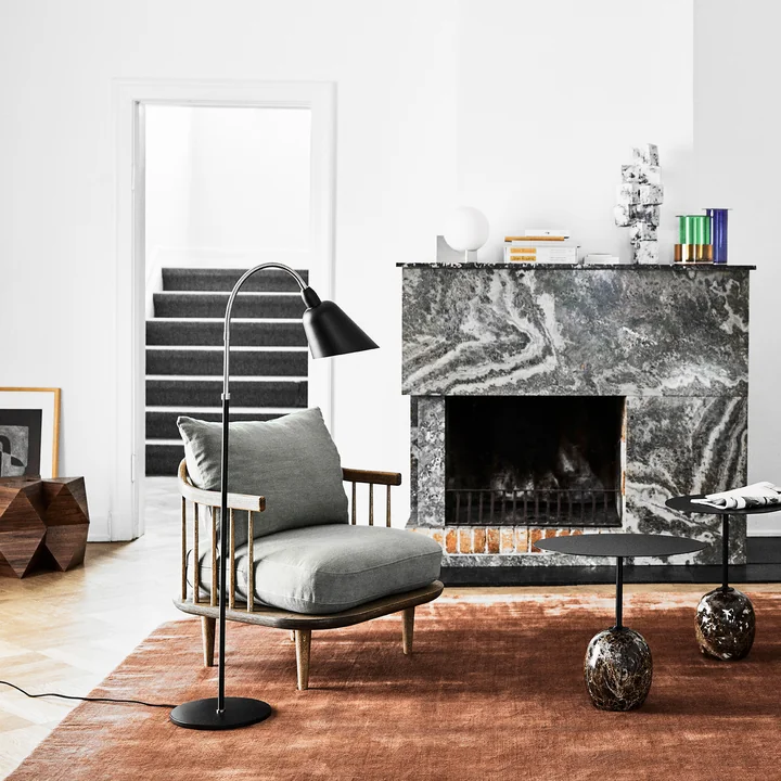 Fauteuil mouche SC10 de & tradition en chêne blanc huilé / Hot Madison (93)